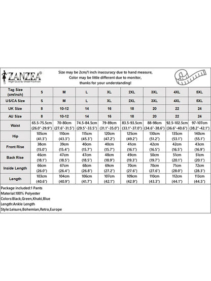 ZANZEA Stylish Women's Wide Leg Pants Elegant High Waist Loose Solid Color Trousers 2025 Autumn Commuting Streetwear S-3XL
