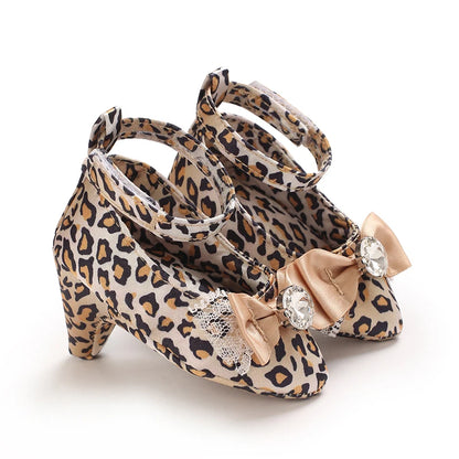 Summer Fashion New Female Baby Bow High Heels