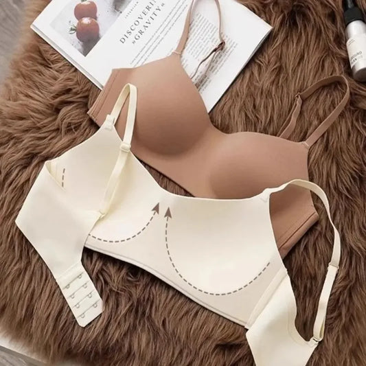 Soft Support Seamless Underwear Comfortable Gathering No Steel Ring Collection Light Thin Breathable Bra Style
