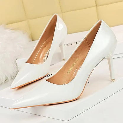 BIGTREE Shoes Patent Leather Shoes Woman Pumps High Heels Stiletto Heels 10.5 Cm Red Wedding Shoes Bridal Shoes Women Heels 2026