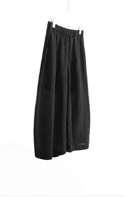 Walking with the Wind~ Linen Wide-Leg Pants, Cropped Pants, Plus-Size Loose Skirt Pants, Casual Women's Pants, New Summer Style