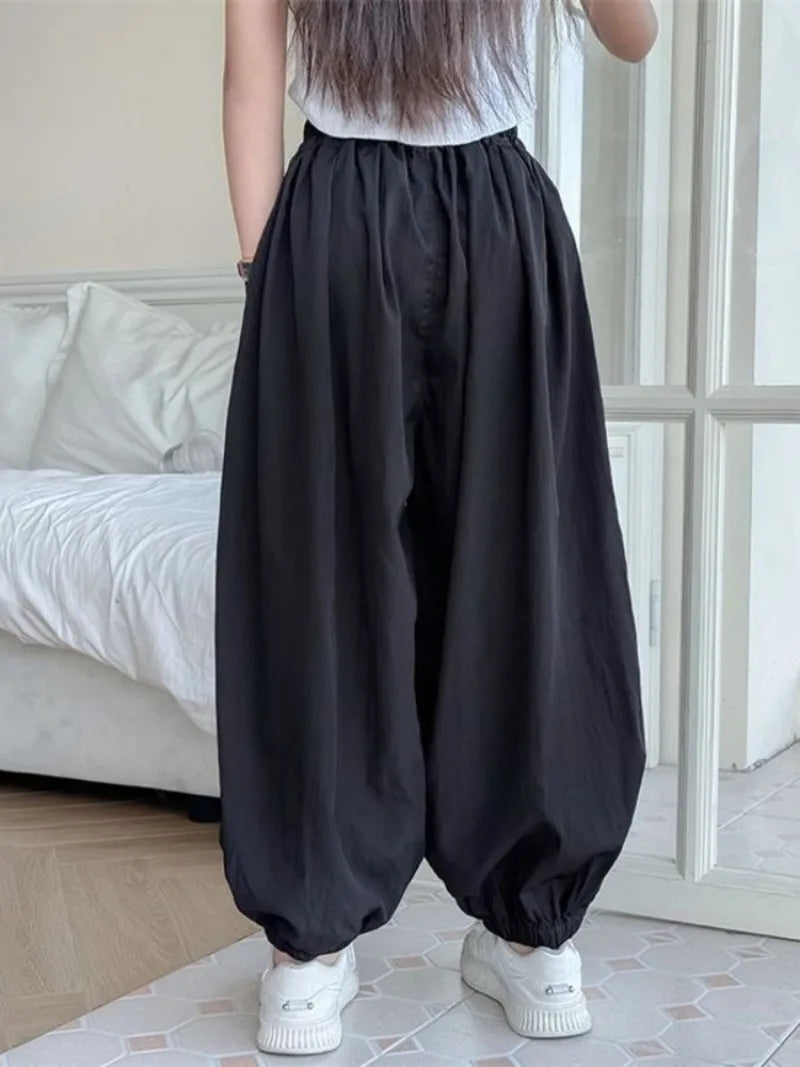 Kids' Ice Silk Mosquito Repellent Pants Lightweight Slim Fit Harem Pants for Boys Girls Spring Fall All Season Outdoor Wear