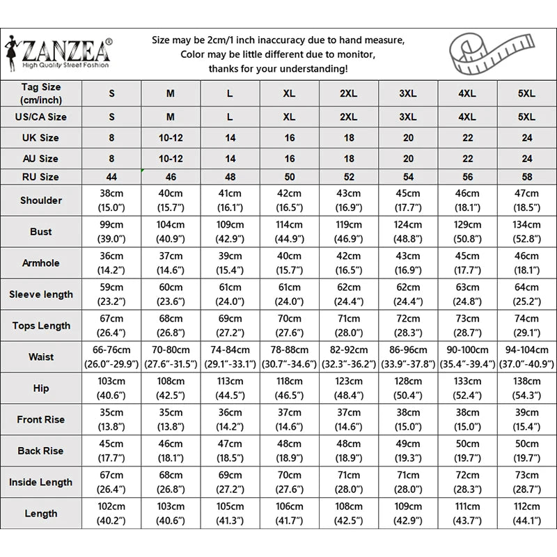 Women's Loose Pant Suits Half-Button Long Sleeve Blouse & Wide Leg Pant 2 Piece Sets ZANZEA Summer Daily Casual Pant Sets Outfit