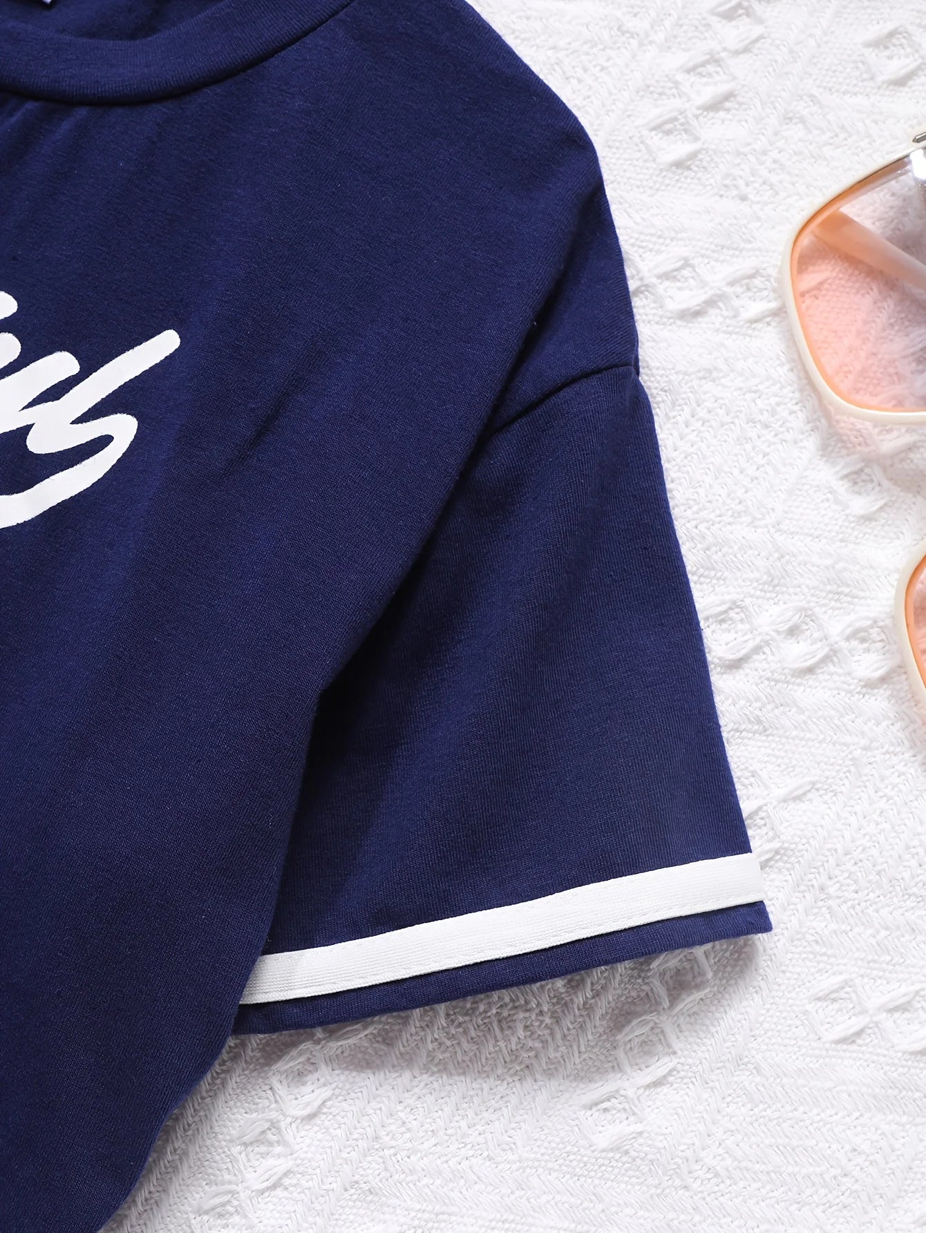 Girls' Spring Summer Half-Skirt Set with Short Sleeve T-Shirt Sport Casual Short Top And Skirt 2-Piece Set