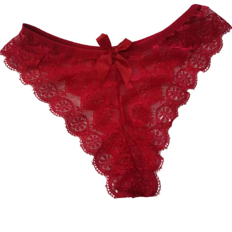 Sexy Lace Thong Women Butterfly Low Waist Panties Transparent Underwear Ladies Briefs Lingere Panty Underware Womens Lingerie