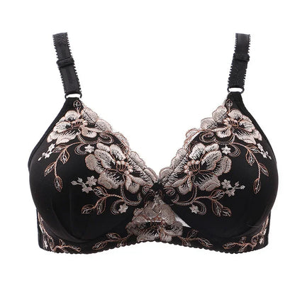 Adjustable Sexy Lingerie Bralette Push Up Bras for Women Underwear Vintage Floral Print Sexy Lace Bras Mujer Feminino Lingerie