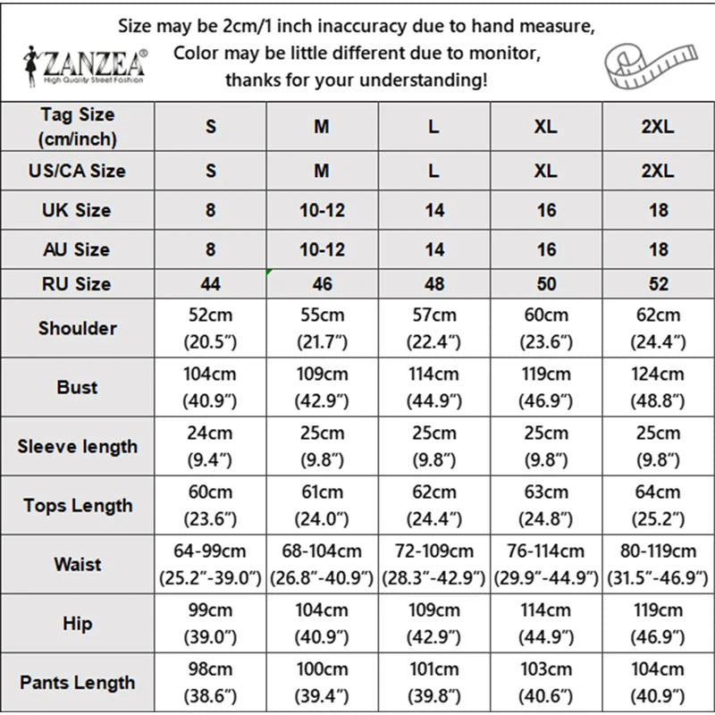 ZANZEA Summer Autumn 3/4 Sleeve Tops Women Pants Sets Fashion V Neck Blusas Wide Leg Pants 2PCS OL Work Party Two-piece Outfits