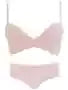 YUQI Small Bust Seamless Bra Set |Extra Padded Lift Enhancer for Flat Chest, Anti-Sagging Support T-Shirt Bra & Panties bralette