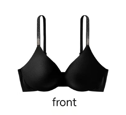 Rhinestone Sexy Bra Set Bralette Girls Underwear Brassiere Fashion Thong Gather Bras Lingerie Panty Sets