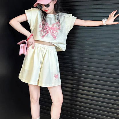 Girls' Summer Clothes Wear Children's Clothing Girl Setup Toddler Kids Sets 10 12 Years From 8 Girls' Set Tracksuit Korean 4 7 9