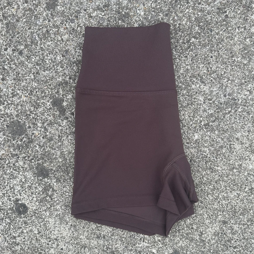 Solid Color Tight Soft Women Fitness Sport Short High Waist Yoga Short Legging Squatting Proof Comprehensive Training Athletic