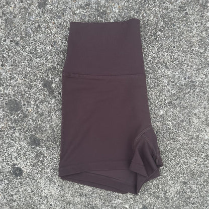 Solid Color Tight Soft Women Fitness Sport Short High Waist Yoga Short Legging Squatting Proof Comprehensive Training Athletic