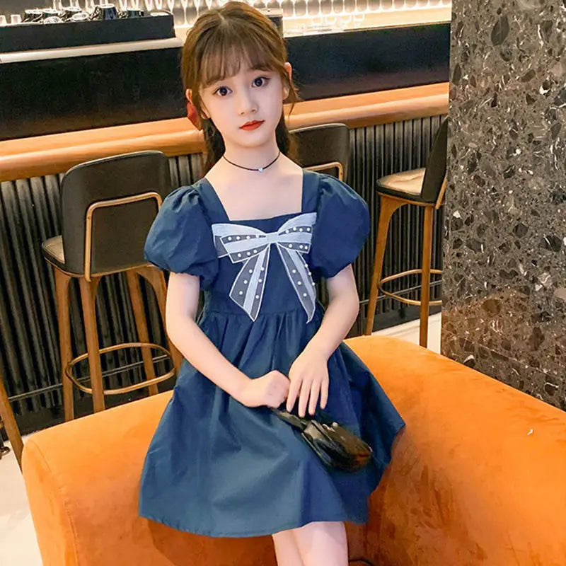 Princess Dress Fashion Holiday 2025 Girls Casual Dresses 10 12 Years Old Girl Summer Clothes Girls' Frock 4 Children From 8 14 6