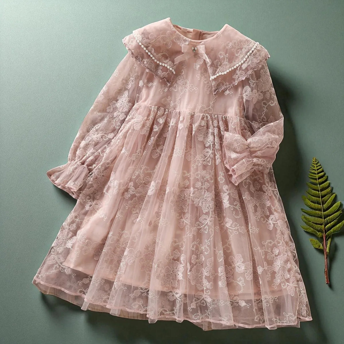 Kids Lace Dresses for Girls Princess Flower Dress Pink Baby Outfits Children Clothes for Teenagers Costumes 4 5 6 8 10 12 Years