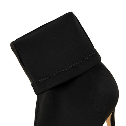 BIGTREE Shoes 2026 Autumn Women Shoes Pointed High-heeled Boots Women Elastic Short Boots Stiletto Heels 10 cm Sexy Ankle Boots