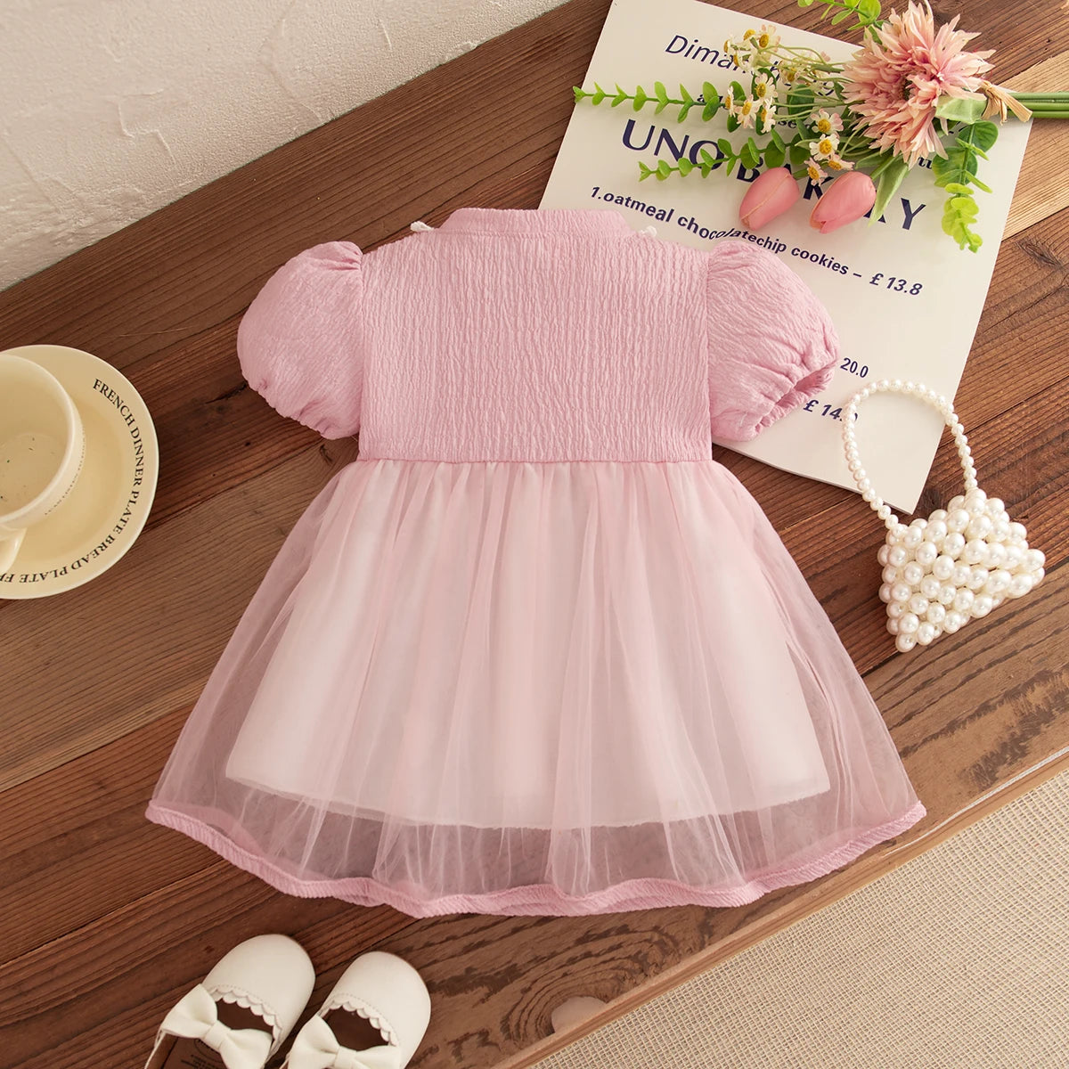 Bow Chiffon Baby Girl Dress Summer New Sweet And Cute Children'S Clothing (6 Months -3 Years Old)