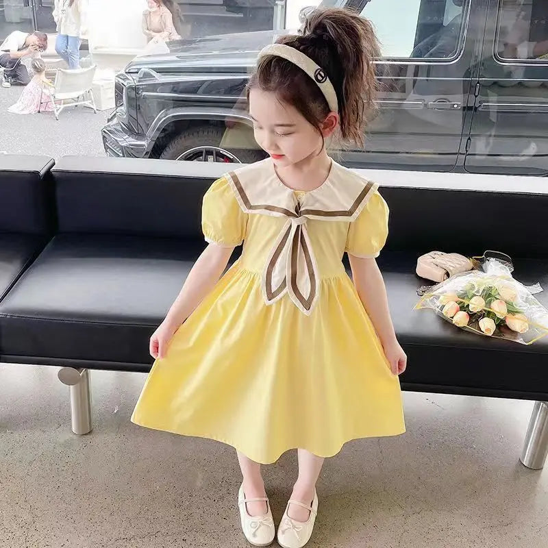 Navy Academy-style Skirt Dresses for Kids Girls 8 Years Girl Costume Women's Summer Girls' Clothes Children's Dress 12 Luxury 10