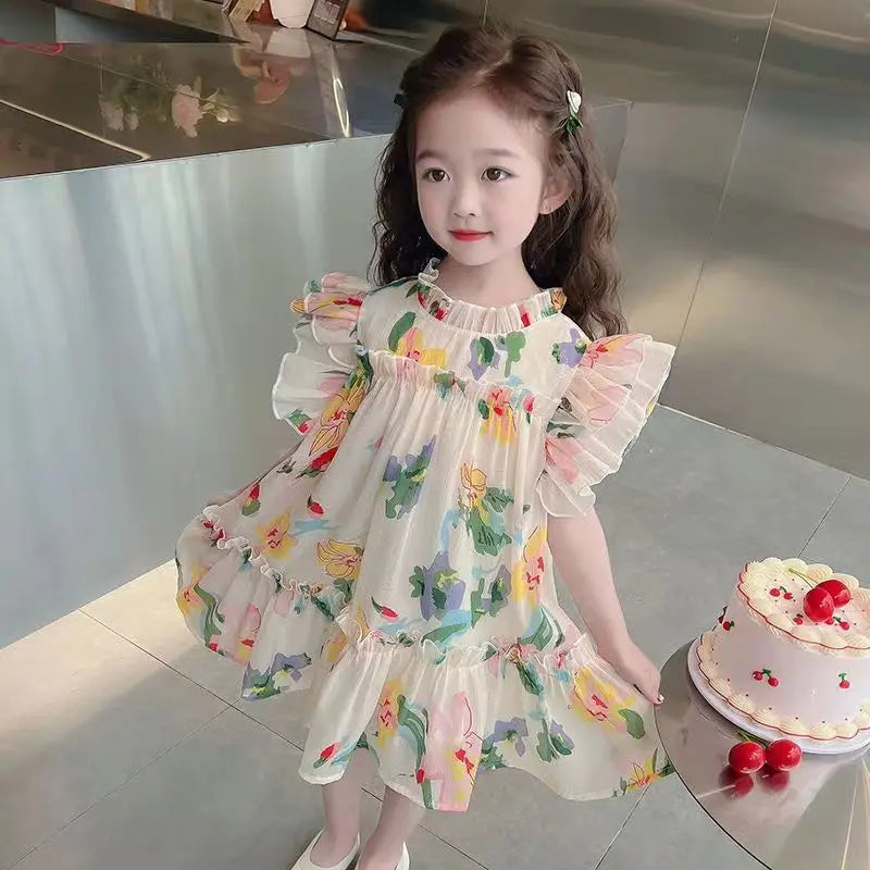 Summer Princess Dress Girl Clothes 7 To 8 Years Elementary School Student Woman Kid 14 Year Old Girls Dresses 10 12 Beach Child