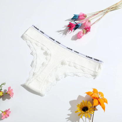 Comfort Breathable Soft Underwear Women's Low-Rise Ribbed Cotton Thongs Panties