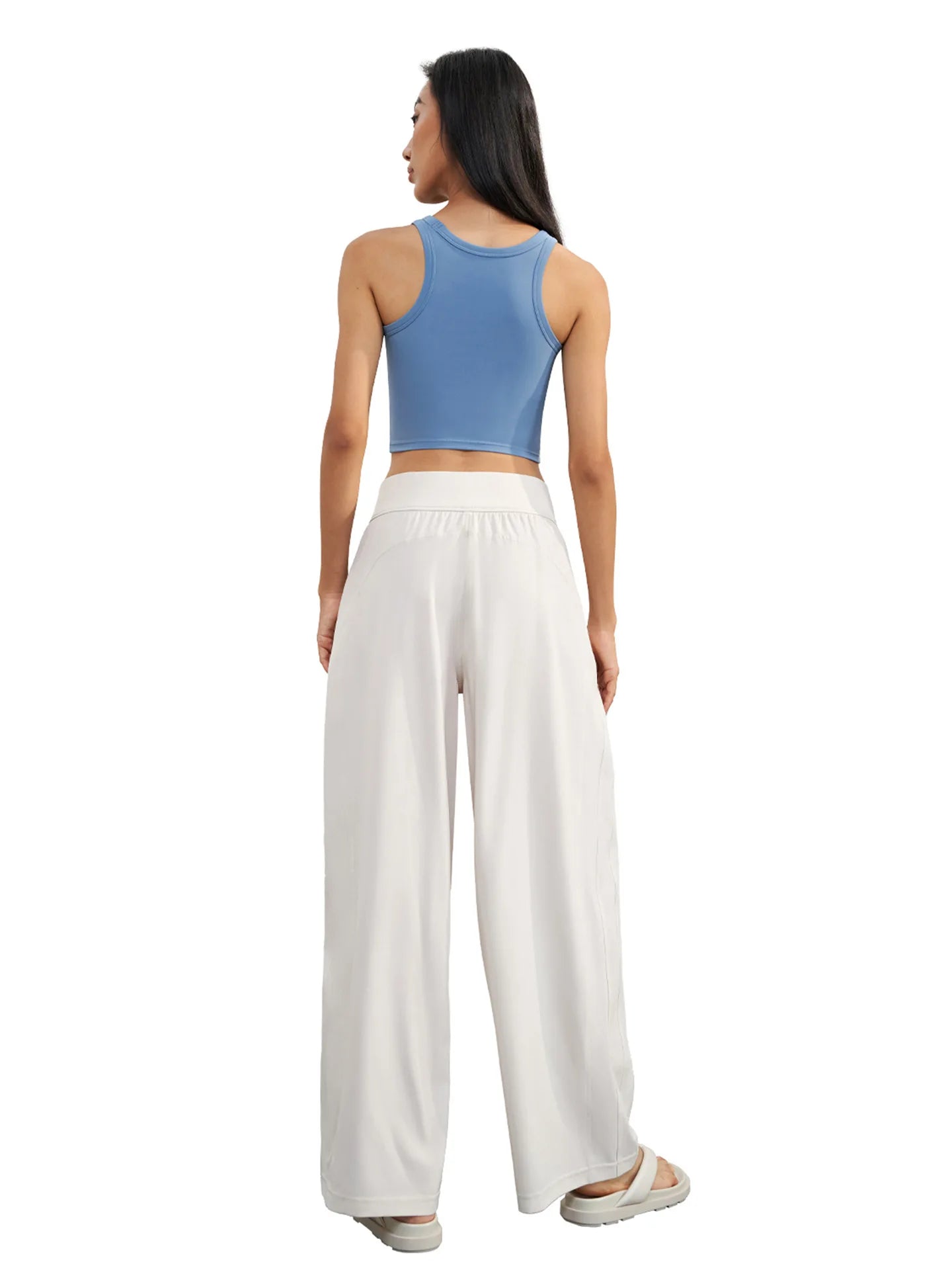Women's Yoga Pants Loose Wide Leg High Waist Fitness Quick Dry Running Sweatpants Fitting Straight-leg Pants Fitness Trousers