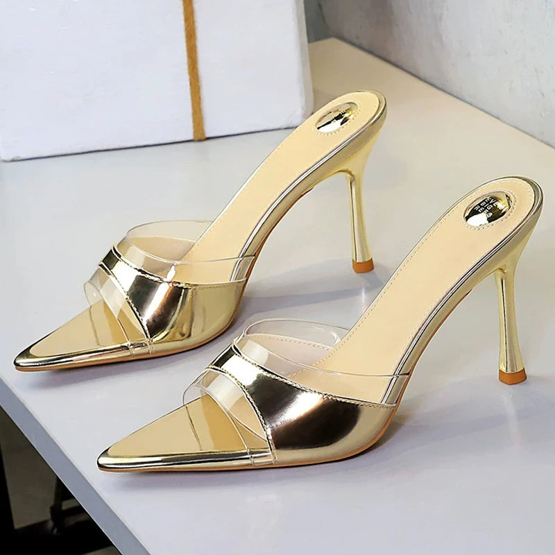 BIGTREE Shoes Women Summer Women's Sandals Shoes Open Toed Slippers High-heeled Sandals Stiletto Heels 9 cm Women Pumps 2026