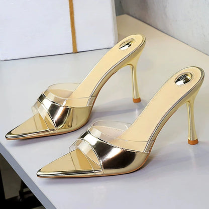 BIGTREE Shoes Women Summer Women's Sandals Shoes Open Toed Slippers High-heeled Sandals Stiletto Heels 9 cm Women Pumps 2026