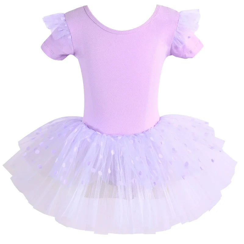 Summer Casual Ballerine Girl Dress Tutu Dance Ballet Children's Clothing Gymnastics Girls Dresses Ballet Leotards Vestidos