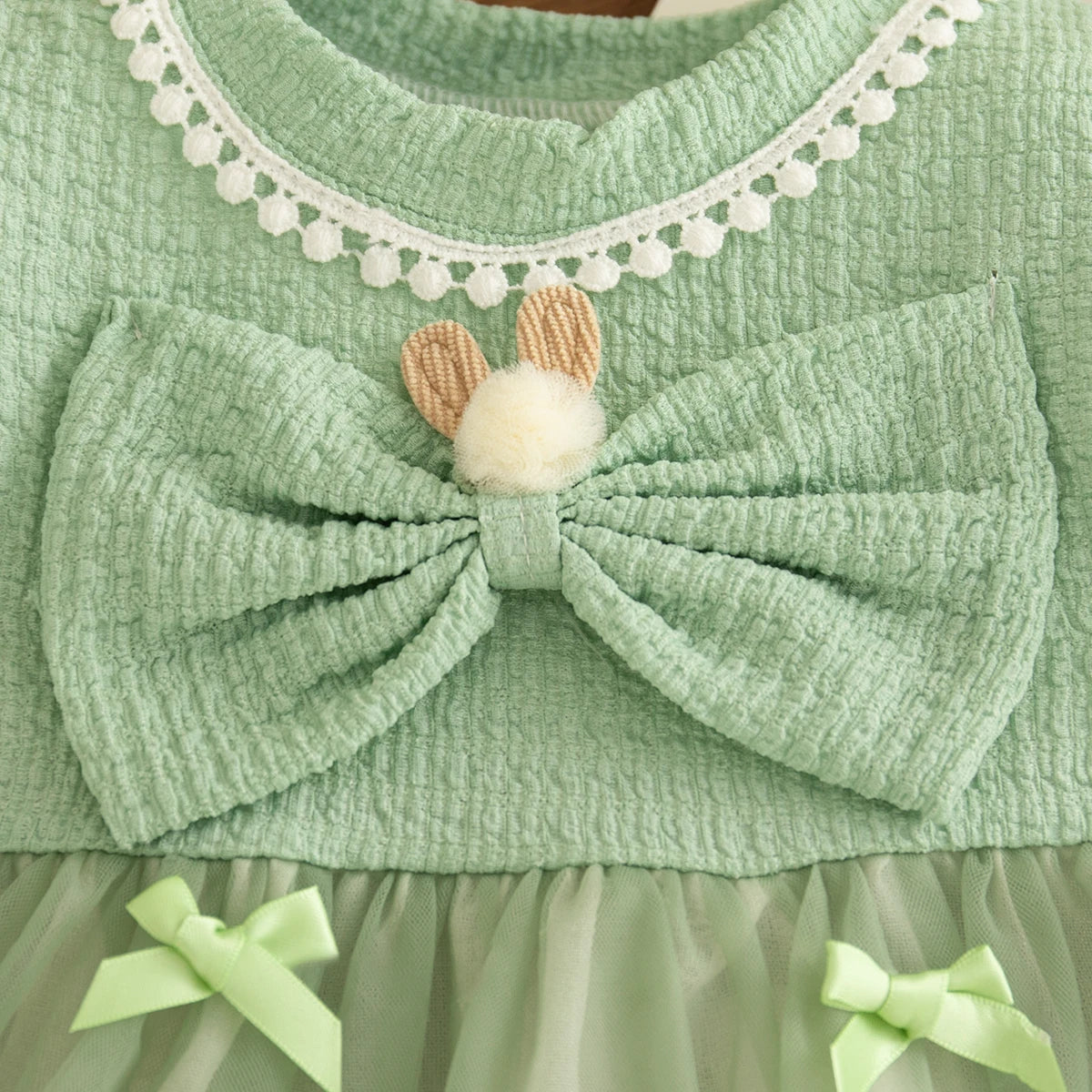 Bow Chiffon Baby Girl Dress Summer New Sweet And Cute Children'S Clothing (6 Months -3 Years Old)