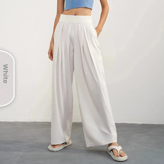 Women's Yoga Pants Loose Wide Leg High Waist Fitness Quick Dry Running Sweatpants Fitting Straight-leg Pants Fitness Trousers