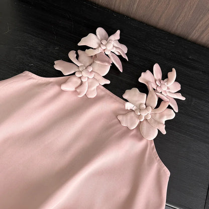 Bear Leader 2-7 Years 3D Flower Birthday Wedding Princess Dress Korean Version Sling Party Clothes Summer Girls Casual Outwear