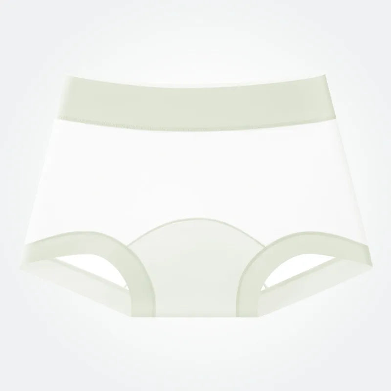 Soft Sexy Breathable Women's Panties Comfortable No Trace Thin Underwear Ice Silk Underwear High Waist Boxer Pants Intimates