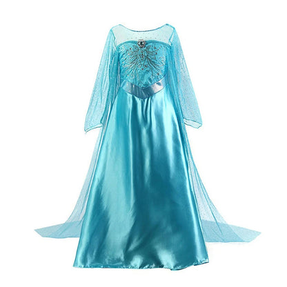 Children Costume Girl Dress Halloween Princess Cosplay Party Rapunzal Anna Elsa Birthday Clothes