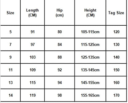Fashion Children Jeans Overalls for Baby Girls Kids Blue Denim Jumpsuit Suspender Pants with Straps Age 5 6 7 8 9 10 11 12 13 14