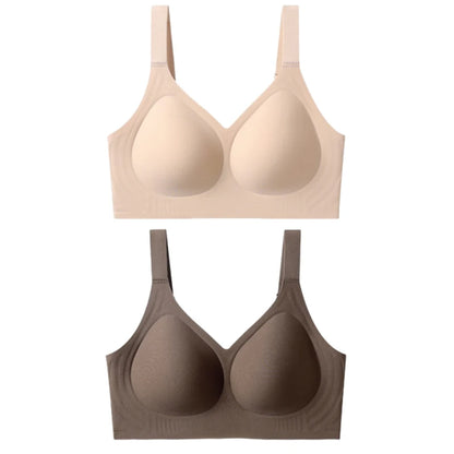 FallSweet Women Push-Up Seamless Bra Plus Size Wireless Bralette Adjust Straps Full Cup Breathable Lingerie Intimates Underwear