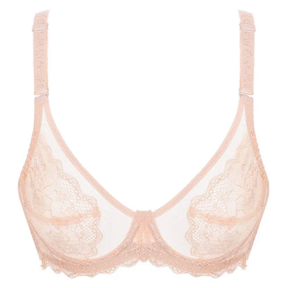 Women's Transparent Bra Ultra Thin Lace Bra Underwear