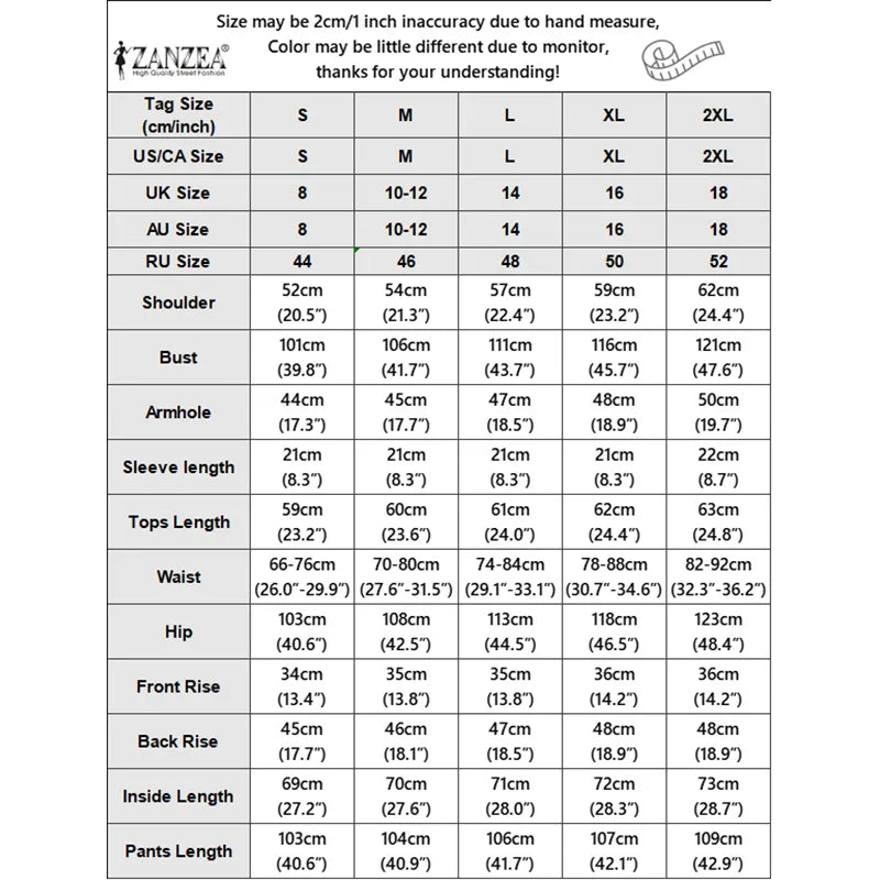 Stylish Women 2 Pieces Sets ZANZEA Summer Lapel Neck Short Sleeve Blouse Trousers Suit Contrast Color Wave Cut Office OL Outfits