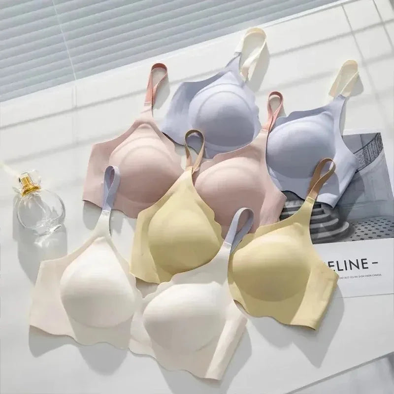 BH Bralette Top Women's Underwear No Steel Ring Pure Desire Comfortable Upper Support Sling Adjustable Beauty Back Bra for Women