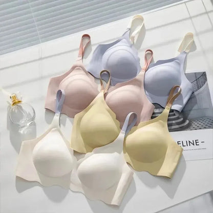 BH Bralette Top Women's Underwear No Steel Ring Pure Desire Comfortable Upper Support Sling Adjustable Beauty Back Bra for Women