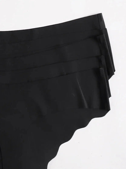 5pcs Women's Panties Set Fashion Thongs Soft Seamless Underwear Sexy Lingerie Breathable G-String Cozy Solid Underpanties