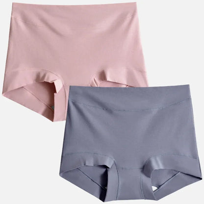 2pcs Women Cotton Panties High-Rise Plus Size M-4XL Female Underwear Boxers Shorts Comfort Underpants Sexy Intimates Lingerie