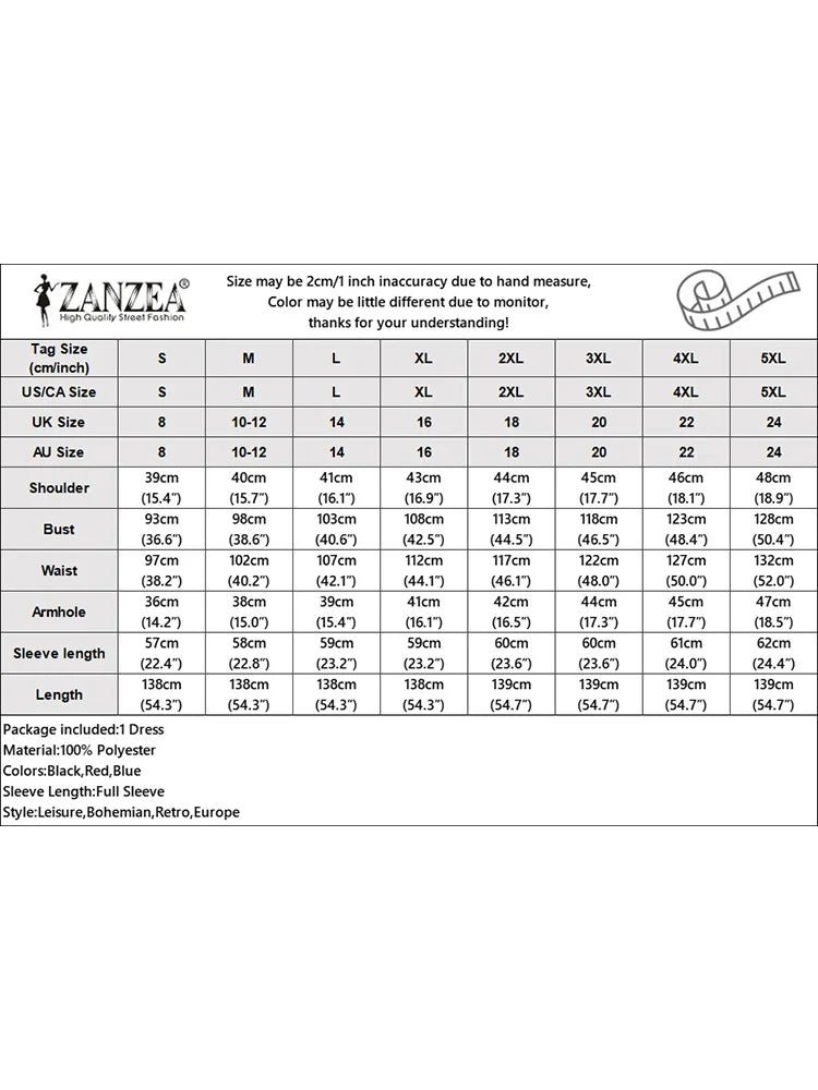 ZANZEA Women Vintage Floral Printed Sundress Spring Long Sleeve Muslim Abaya Maxi Long Dress Turkey Hijab Vestido Robe Femme