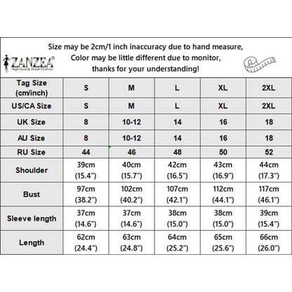 ZANZEA Casual Striped Blouses Woman Minimalist O-Neck 3/4 Sleeve Pocket Loose Tops Tunic Autumn 2026 Daily Wear Blusas Mujer