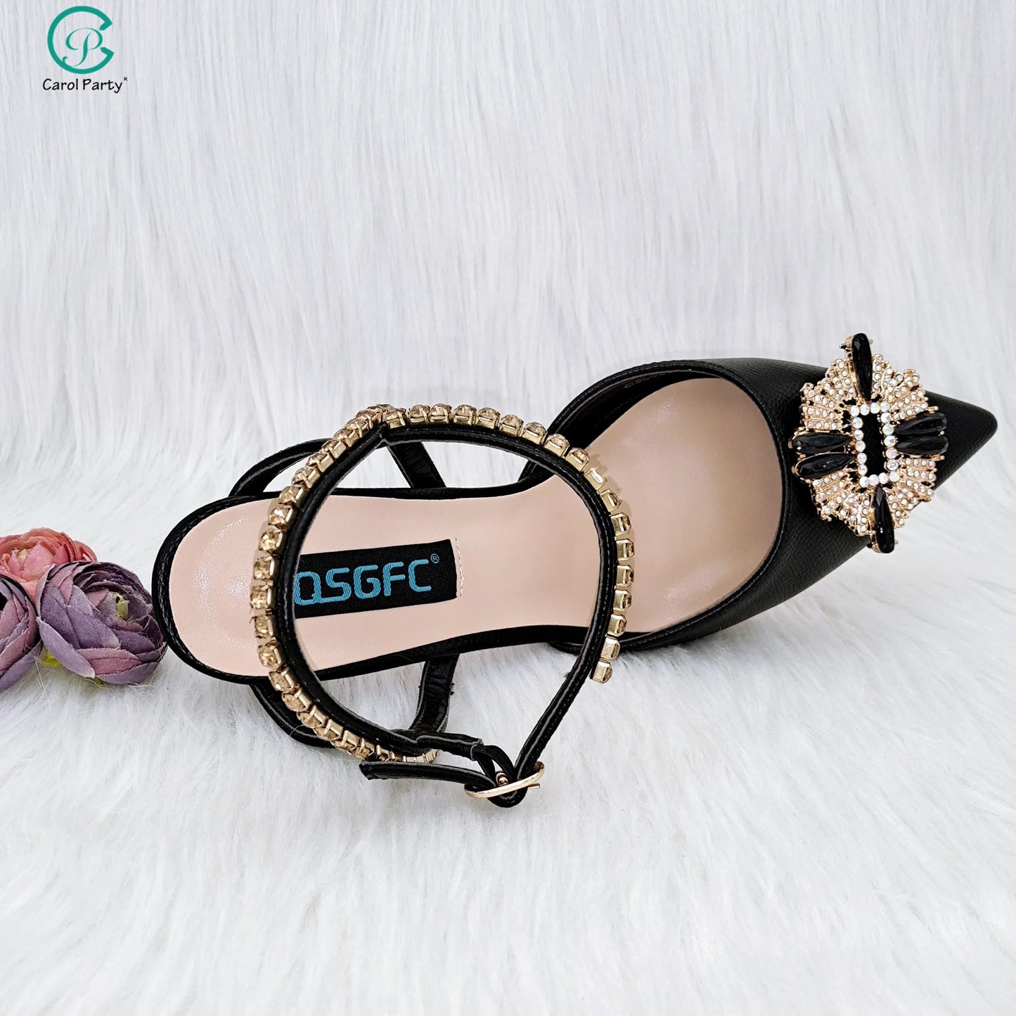 QSGFC New Luxury Women's Shoes Comfortable SS Class High Heels Bag in Spring, Summer, and Autumn
