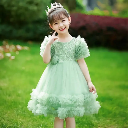 Fairy Princess Tulle Dress for Kids Summer Clothes Girls Girl 12 Years 10 Old 9 4 Year Elementary Holiday Dresses Party Pink 8 7