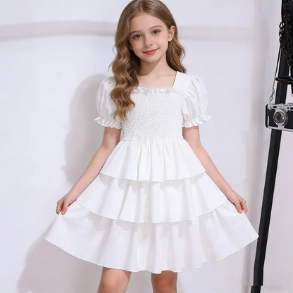 Girls Dress Summer Princess 2026 Casual Kids Dress Birthday Ball Part Gift Children Princess Dresses Vestido Teen 6 8 10 12 14 Y