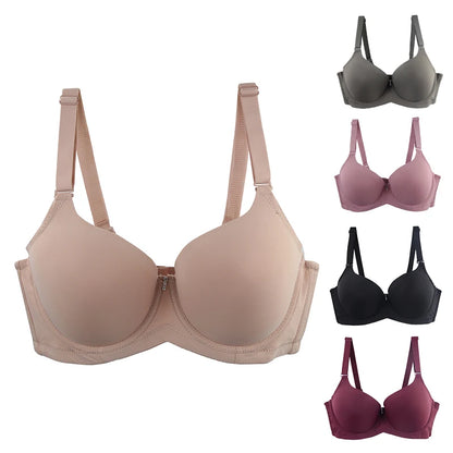 2023 New Sexy Large Size Underwear Comfortable Thin Mold Full Cup Bras For Women DE Cup Female Solid Lingerie