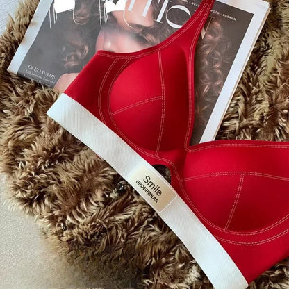 SP&CITY Thin Breathable Hollow Ut Seamless Women's Bra Small Chest Gathering Traceless Sexy Brassier Comfortable Daily Lingerie