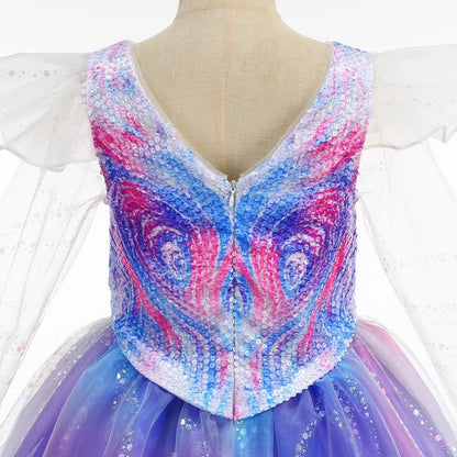 2026 Child School Activity Carnival Outfit New Summer Dresses for Girls Gift Baby Birthday Party Princess Dress Up Kids Clothes