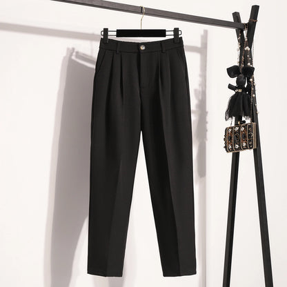 2026 Autumn Winter New Arrival High Waist Suit Pants Plus Size Pants WomanHigh Quality Korean Style Straight Trousers