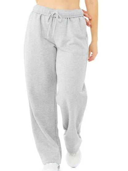 Elastic Black Trousers Joggers Women Sports Cotton Jogging Gray Straight Leg Sweatpants Casual Drawstring Women's Classic Pants